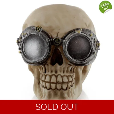 Steampunk  Style Skull Ornament